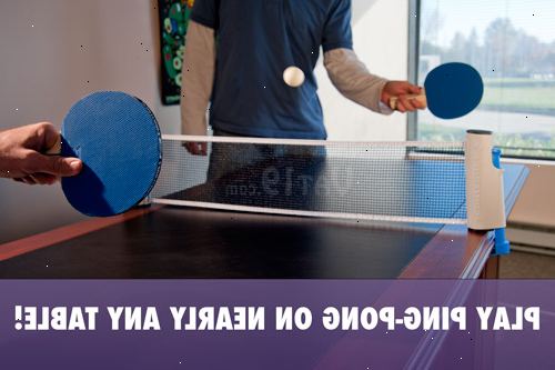 Hur man spelar ping pong (bordtennis). Hitta någon att spela med.