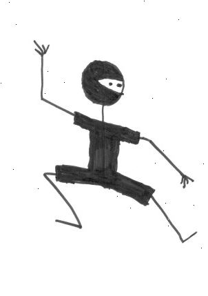 Hur man flyttar som en ninja. Behåll balans och kontroll genom att låta din kroppsvikt att sjunka och bäras av djupt böjda knän.